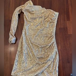 Gold dress